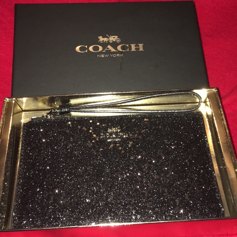 Coach Star Glitter Wristlet